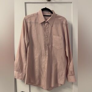 Yves Saint Laurent Men’s Pink Button Up Shirt